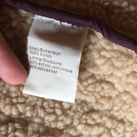 Tsunami plum nylon and fleece vest size M - Picture 3 of 7